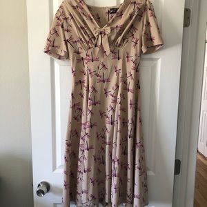 Vintage dragonfly dress